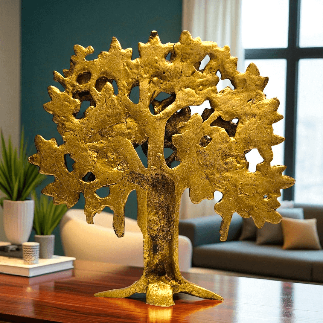 Tamas Brass Kalpavriksha Tree – Best Spiritual Gift with Premium Box | Vastu Decor
